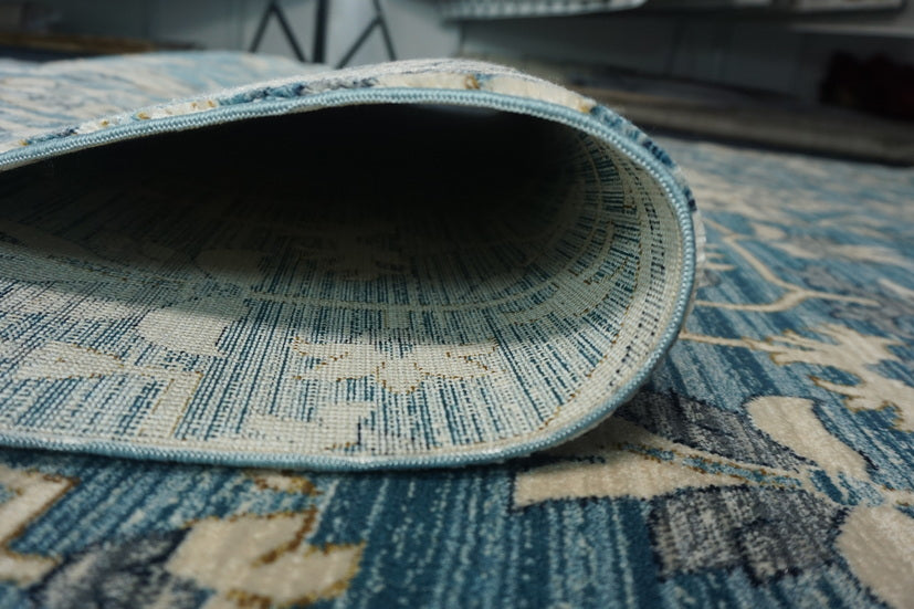 Thảm Sợi Ngắn - LE_6984A_BLUE_200X300