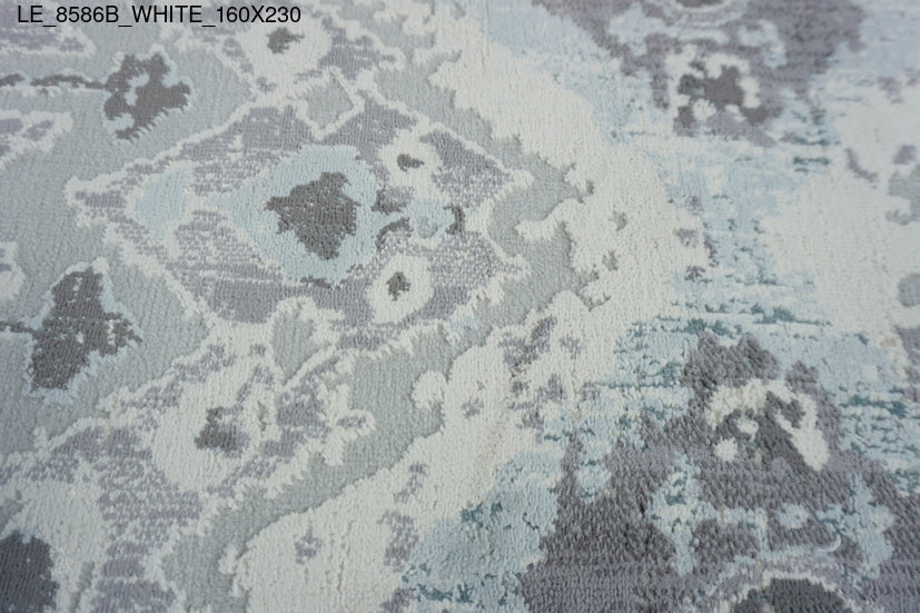 Thảm Sợi Ngắn - LE_8586B_WHITE_160X230