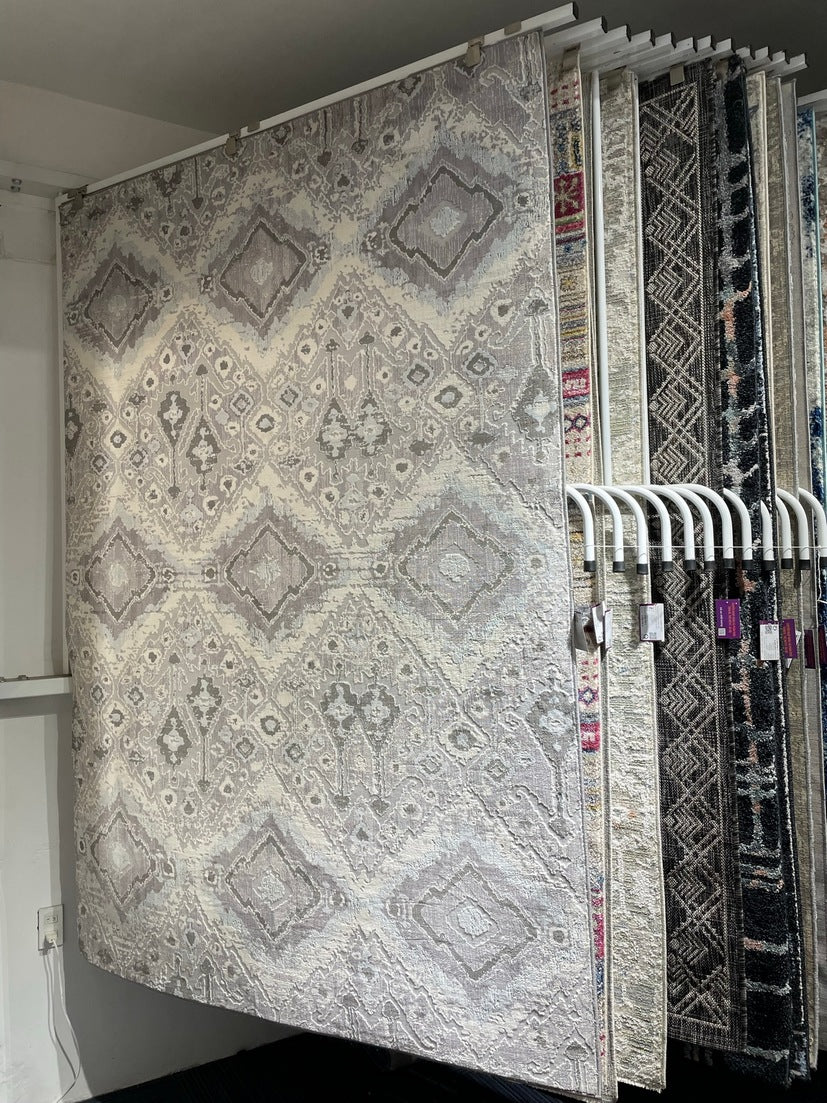 Thảm Sợi Ngắn - LE_8586B_WHITE_160X230