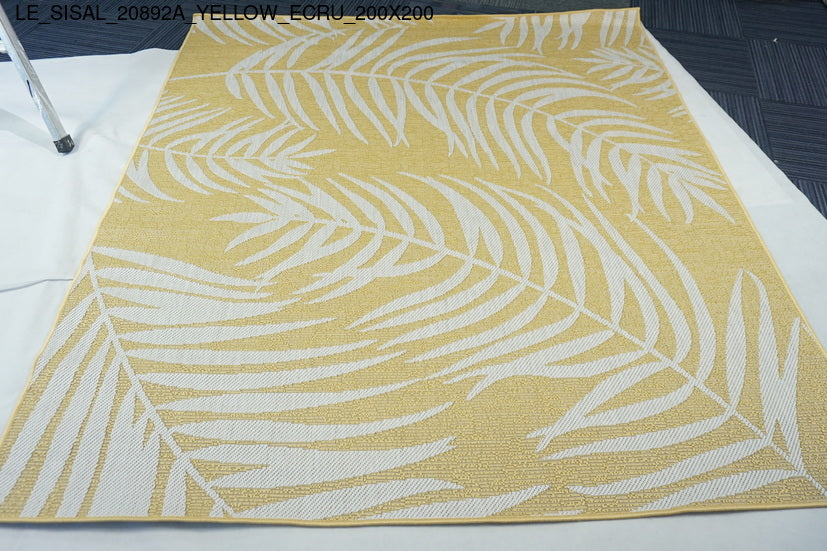 Thảm Sợi Ngắn - LE_SISAL_20892A_YL_ECRU_200X200