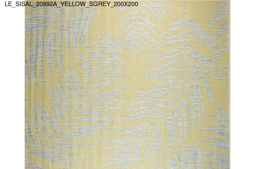 Thảm Sợi Ngắn - LE_SISAL_20892A_YL_SGREY_200X200
