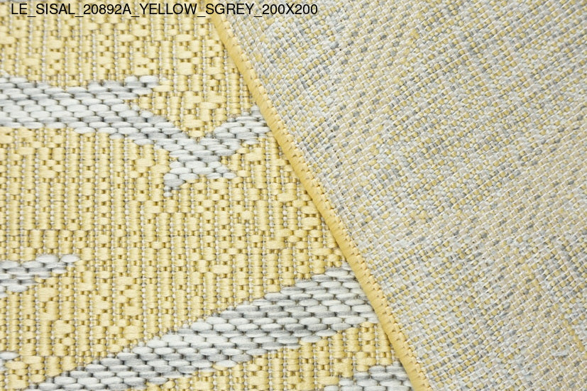 Thảm Sợi Ngắn - LE_SISAL_20892A_YL_SGREY_200X200