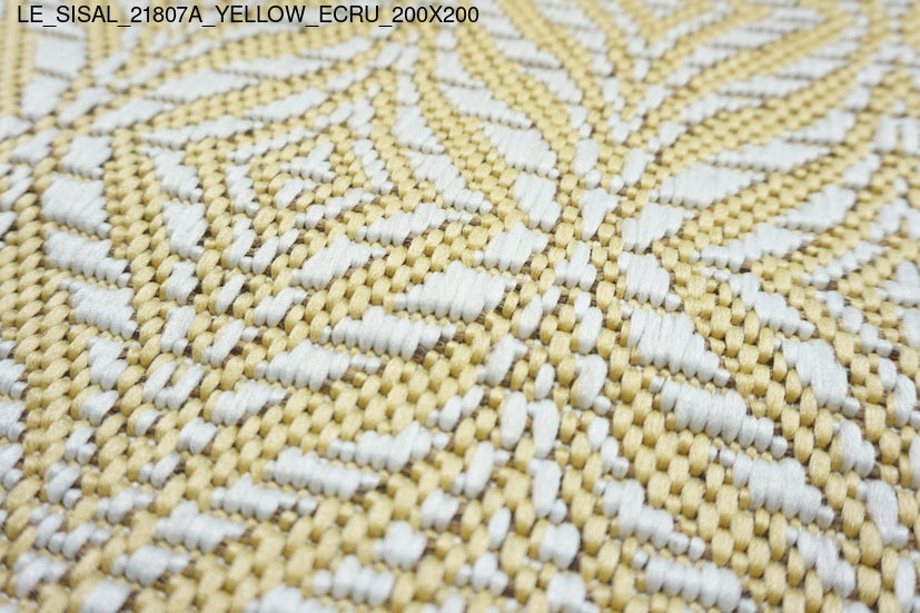 Thảm Sợi Ngắn - LE_SISAL_21807A_YL_ECRU_200X200