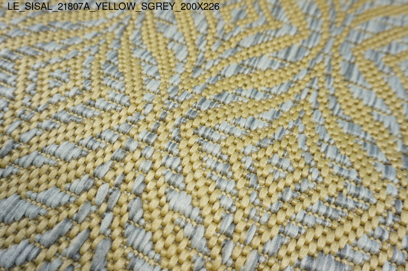 Thảm Sợi Ngắn - LE_SISAL_21807A_YL_SGREY_200X226