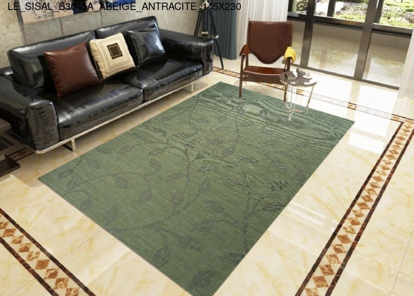Thảm Sợi Ngắn - LE_SISAL_B3045A_ABE_ANTRACITE_145X230