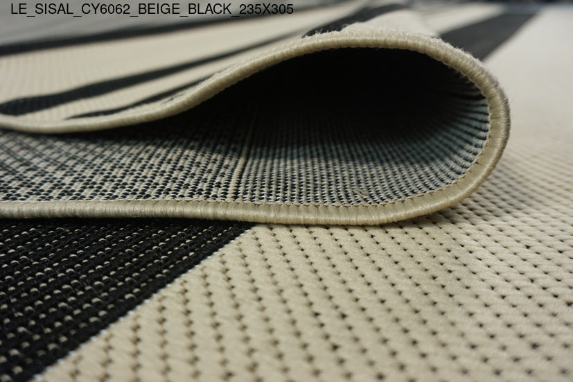 Thảm Sợi Ngắn - LE_SISAL_CY6062_BE_BL_235X305