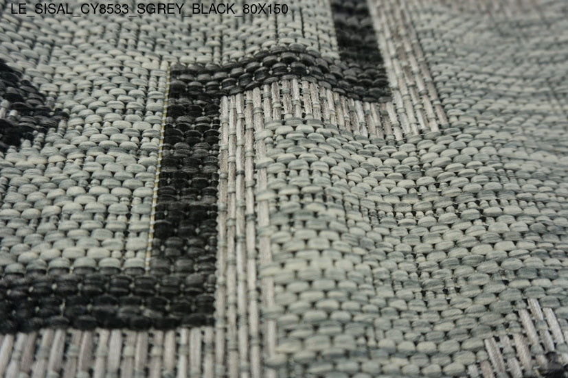 Thảm Sợi Ngắn - LE_SISAL_CY8533_SGREY_BL_80X150