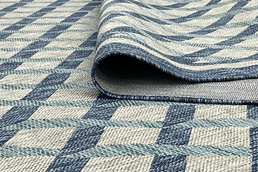 Thảm Lông Ngắn - LE_SISAL_IE07_BLUEGREY_240X330
