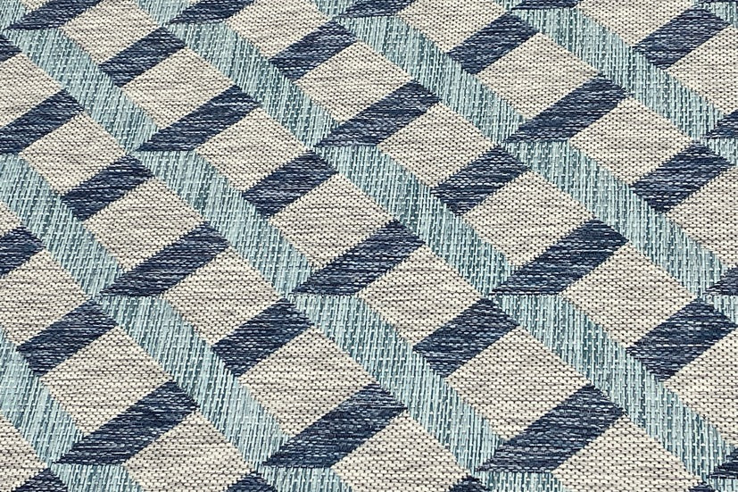 Thảm Lông Ngắn - LE_SISAL_IE07_BLUEGREY_240X330