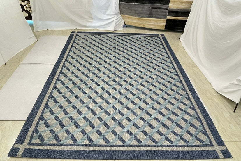 Thảm Lông Ngắn - LE_SISAL_IE07_BLUEGREY_240X330