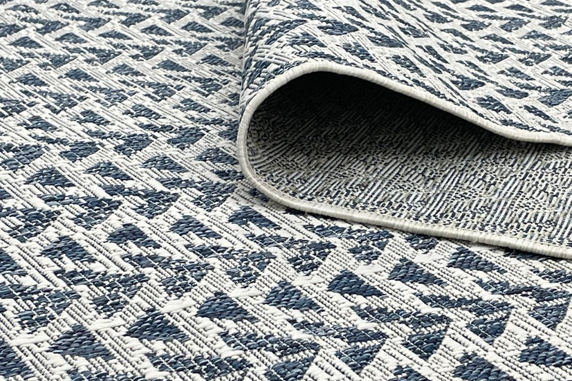 Thảm Lông Ngắn - LE_SISAL_JAKAR_WHITEBLUE_240X330