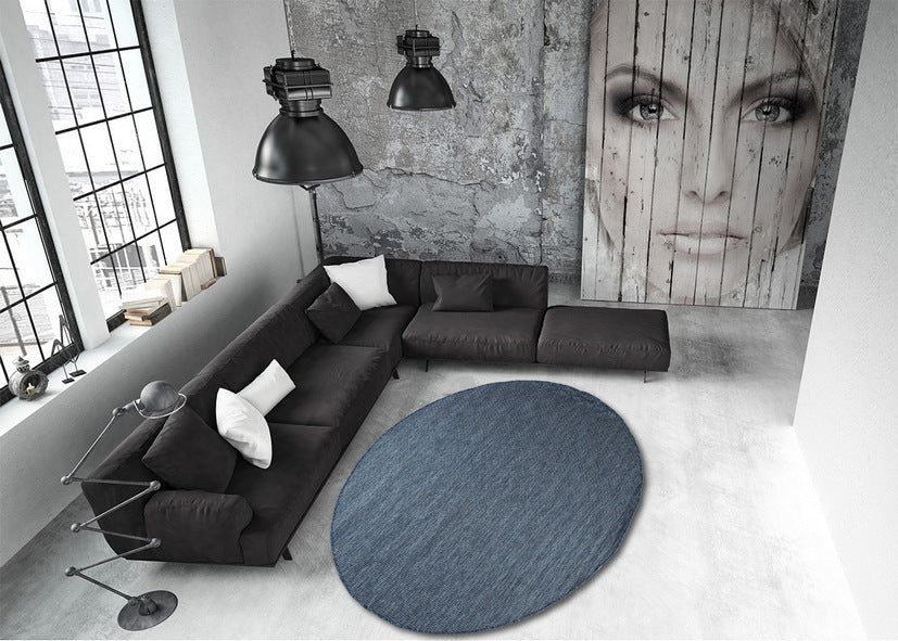 Thảm Lông Ngắn Cao Cấp - LE_SISAL_P0S01_NAVYBLUE_160X160
