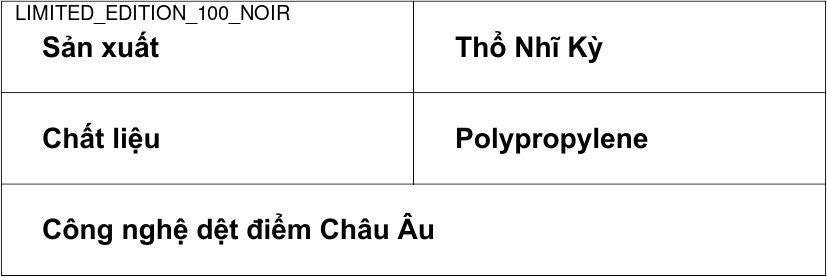 Thảm Sợi Ngắn - LIMITED_EDITION_100_NOIR