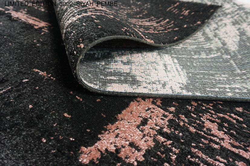 Thảm Sợi Ngắn - LIMITED_EDITION_3002_SIYAH_PEMBE