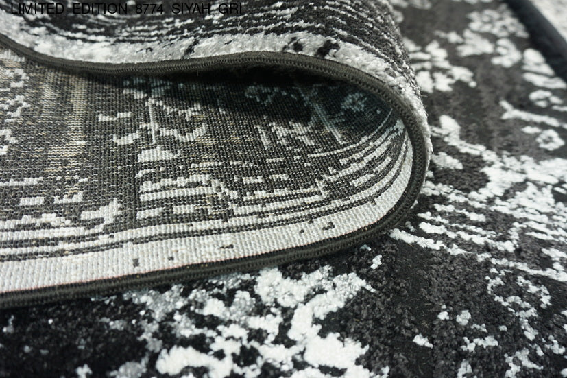 Thảm Sợi Ngắn - LIMITED_EDITION_8774_SIYAH_GRI