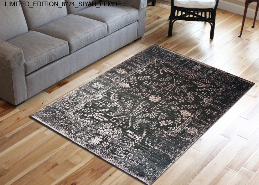 Thảm Sợi Ngắn - LIMITED_EDITION_8774_SIYAH_PEMBE