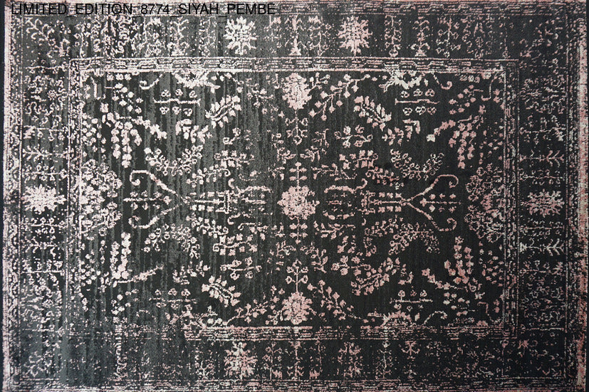 Thảm Sợi Ngắn - LIMITED_EDITION_8774_SIYAH_PEMBE