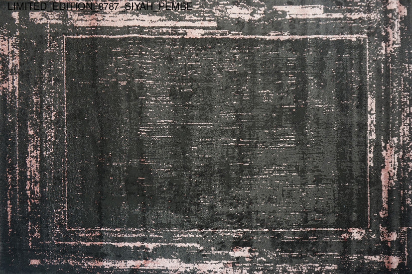 Thảm Sợi Ngắn - LIMITED_EDITION_8787_SIYAH_PEMBE