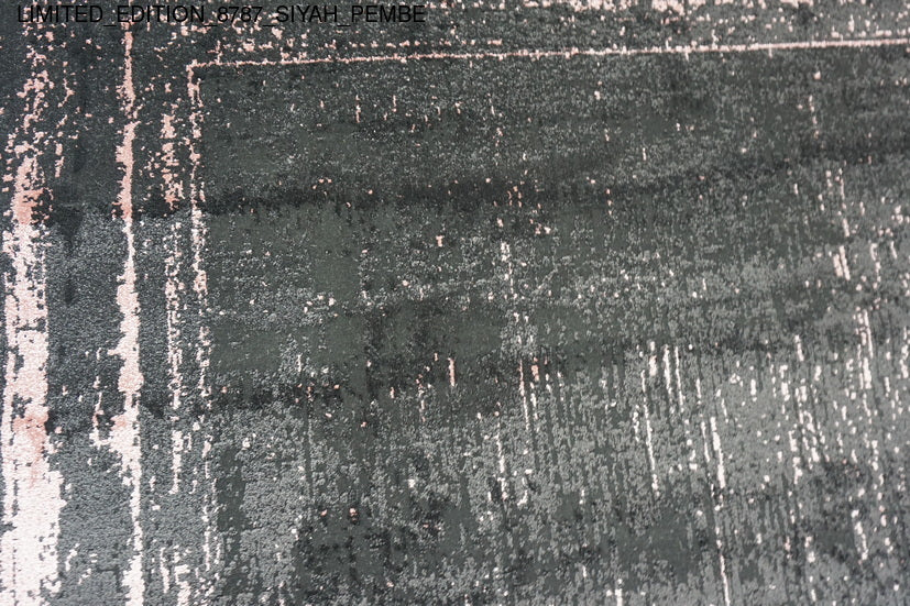 Thảm Sợi Ngắn - LIMITED_EDITION_8787_SIYAH_PEMBE