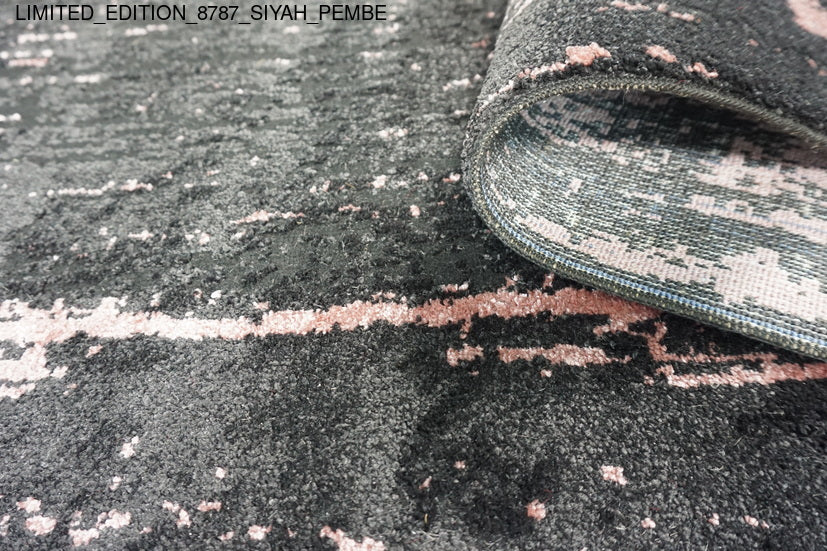 Thảm Sợi Ngắn - LIMITED_EDITION_8787_SIYAH_PEMBE
