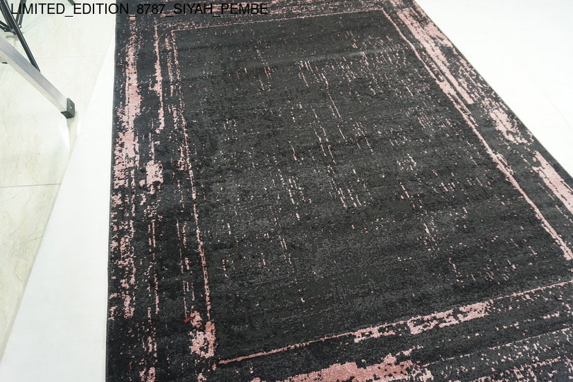 Thảm Sợi Ngắn - LIMITED_EDITION_8787_SIYAH_PEMBE