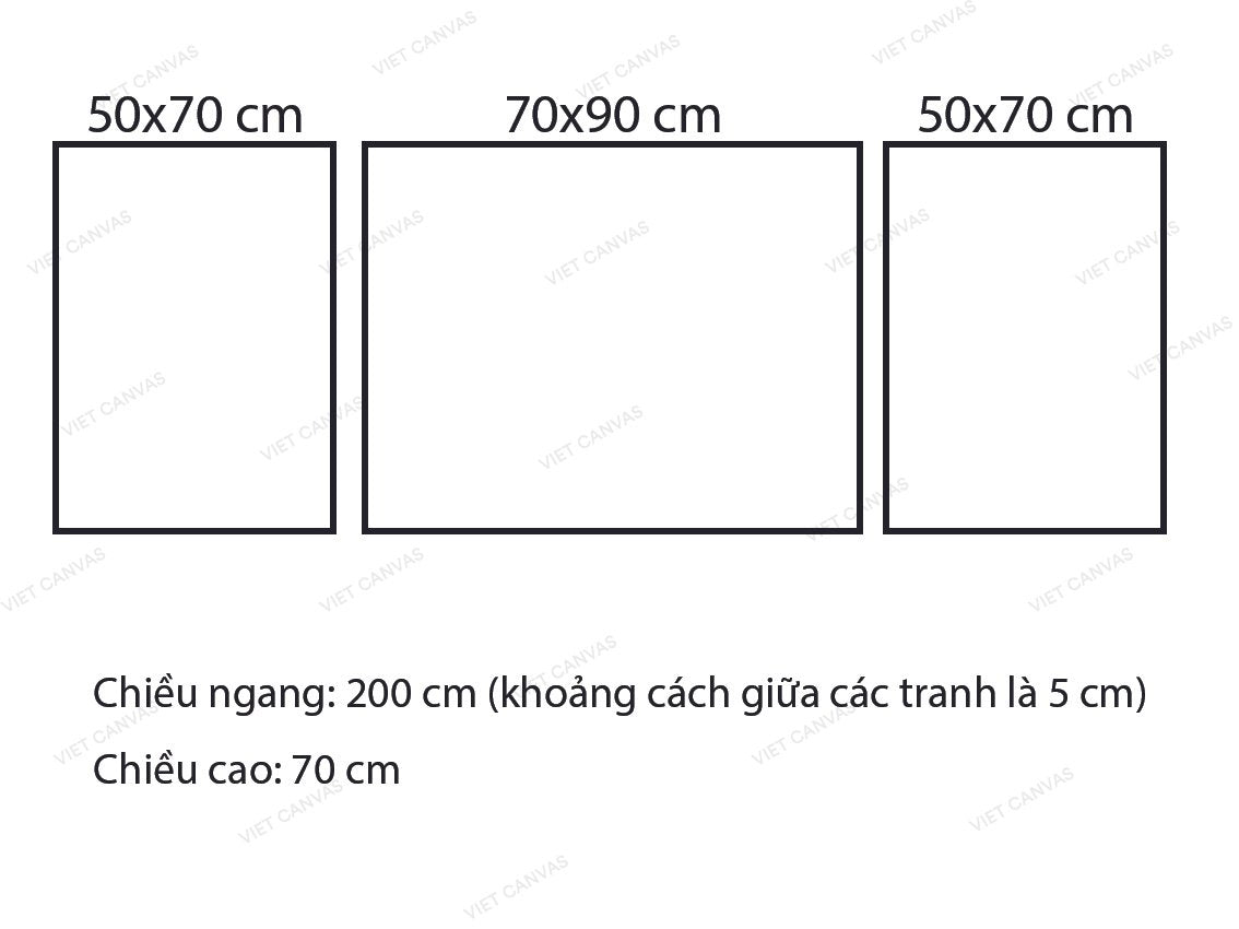 Bộ 3 Tranh Van Gogh - VG042