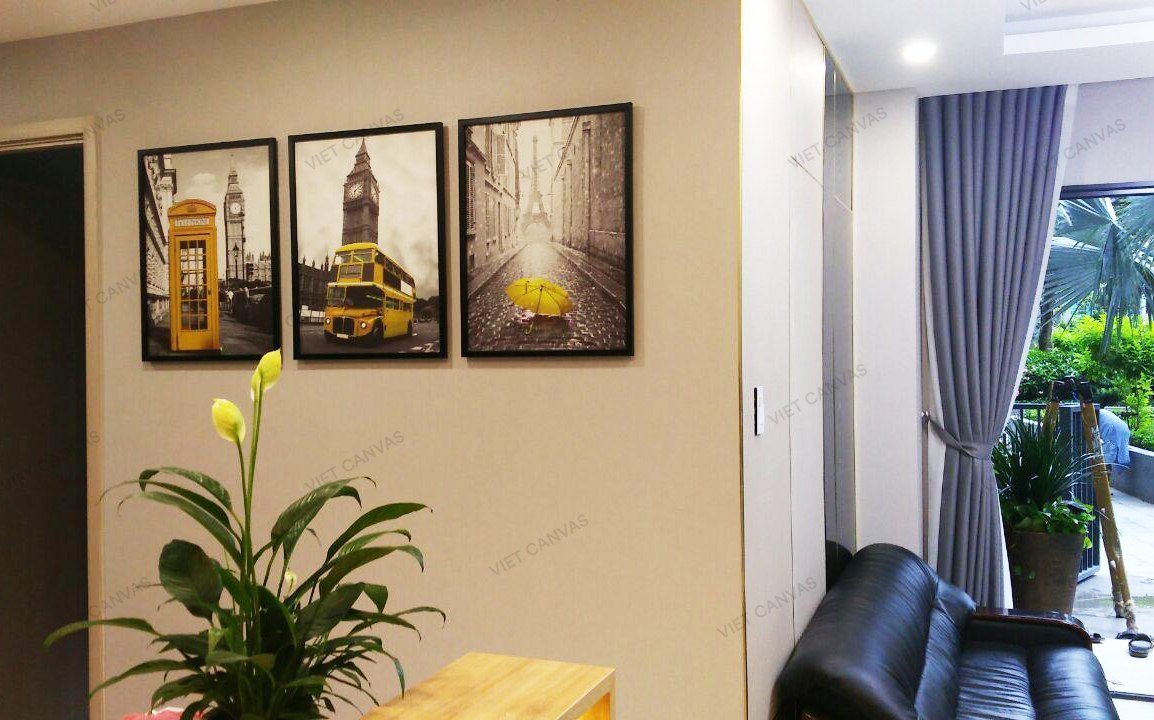 Bộ 3 Tranh Paris And London - HD218