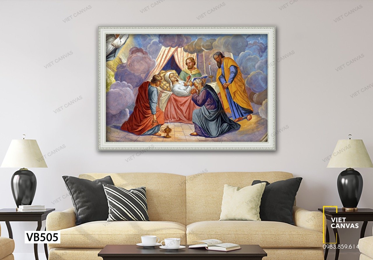 Tranh Các Thánh Vây Quanh Đức Mẹ - VB505