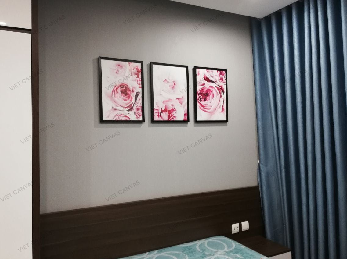 Bộ 3 Tranh Những Nụ Hoa Mẫu Đơn - HD578
