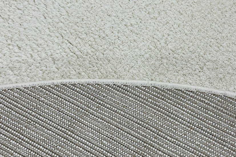 Thảm Lông Xù Xám Tròn Hiện Đại - T0055R20