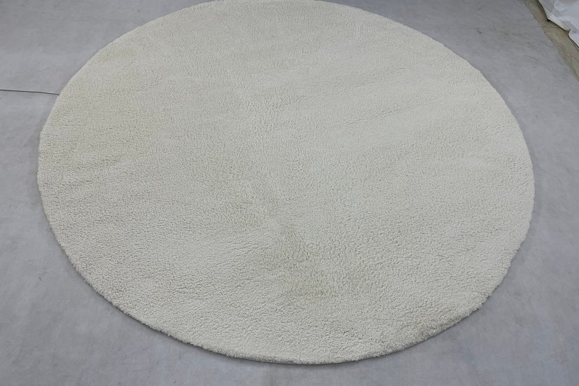 Thảm Lông Xù Xám Tròn Hiện Đại - T0055R20