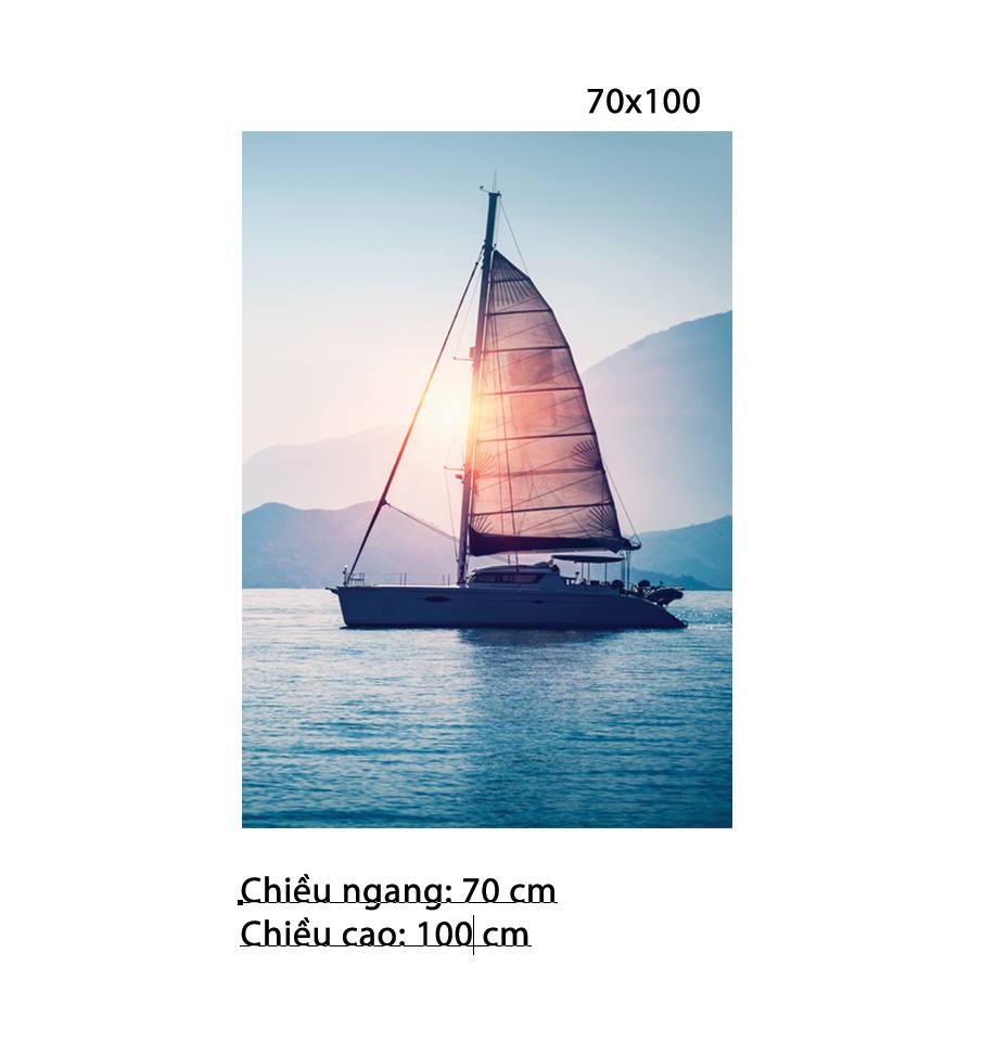 Tranh Cánh Buồm Trên Biển - HD281
