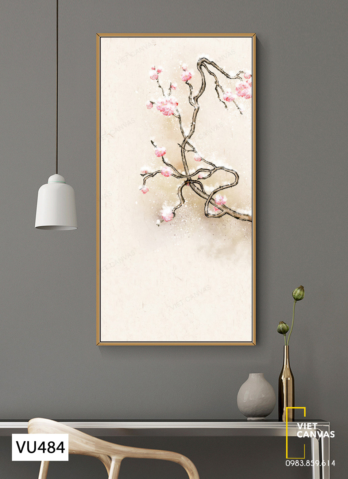 Tranh Cành Hoa Anh Đào - VU484