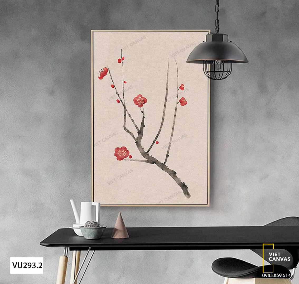 Tranh Cây Đào Cành Hoa Đào Đẹp - VU293.2