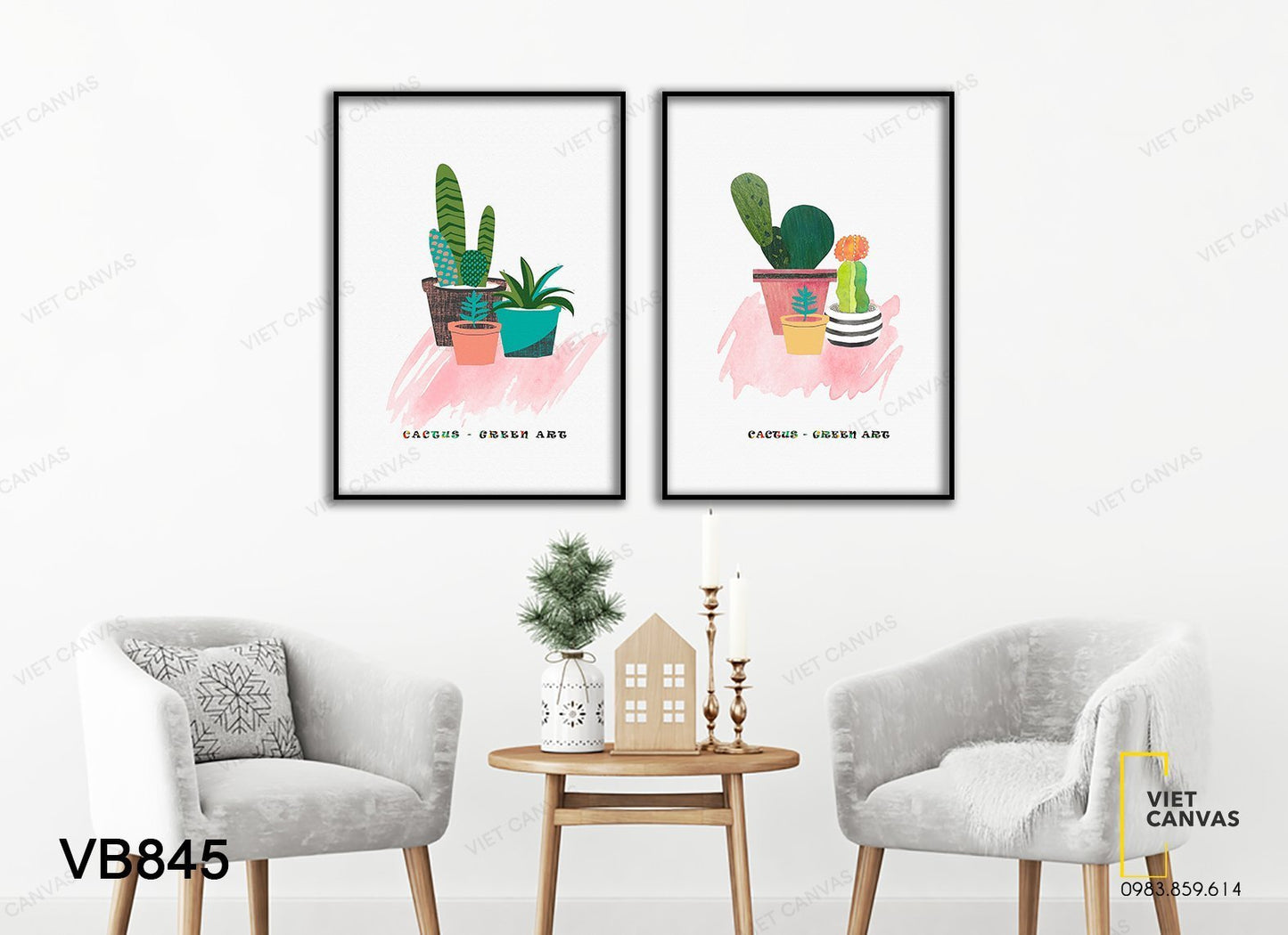 Bộ 2 Tranh Xương Rồng - VB845