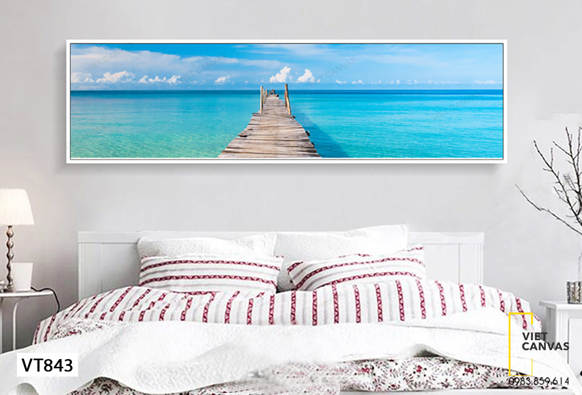Tranh Cây Cầu Nhỏ Trên Biển - VT843
