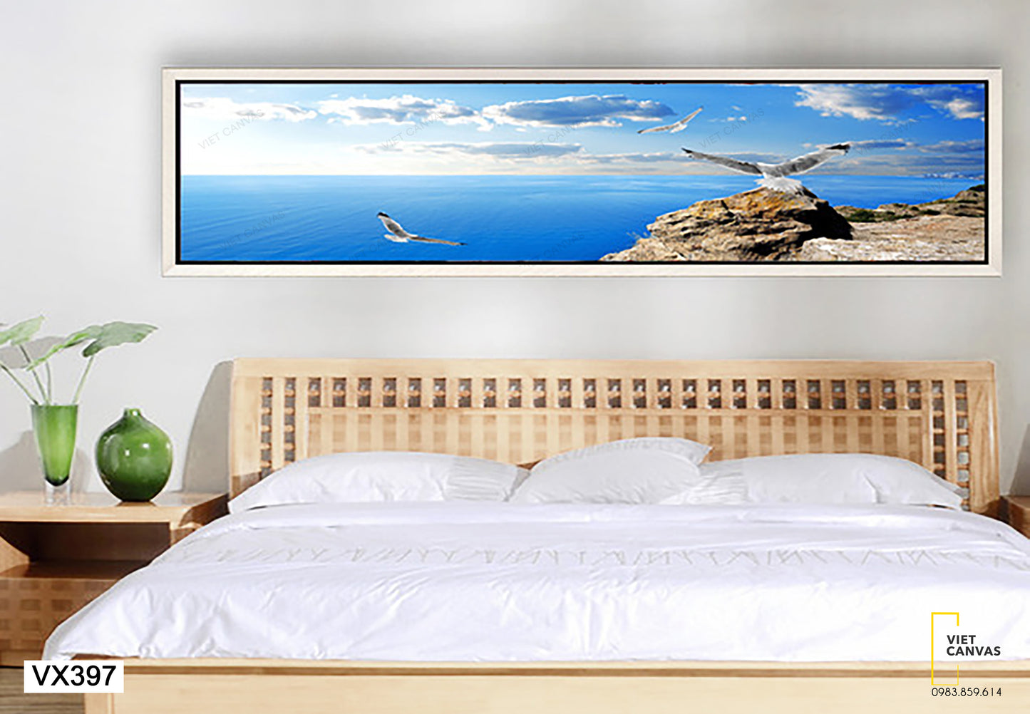 Tranh Chim Bay Giữa Biển - VX397