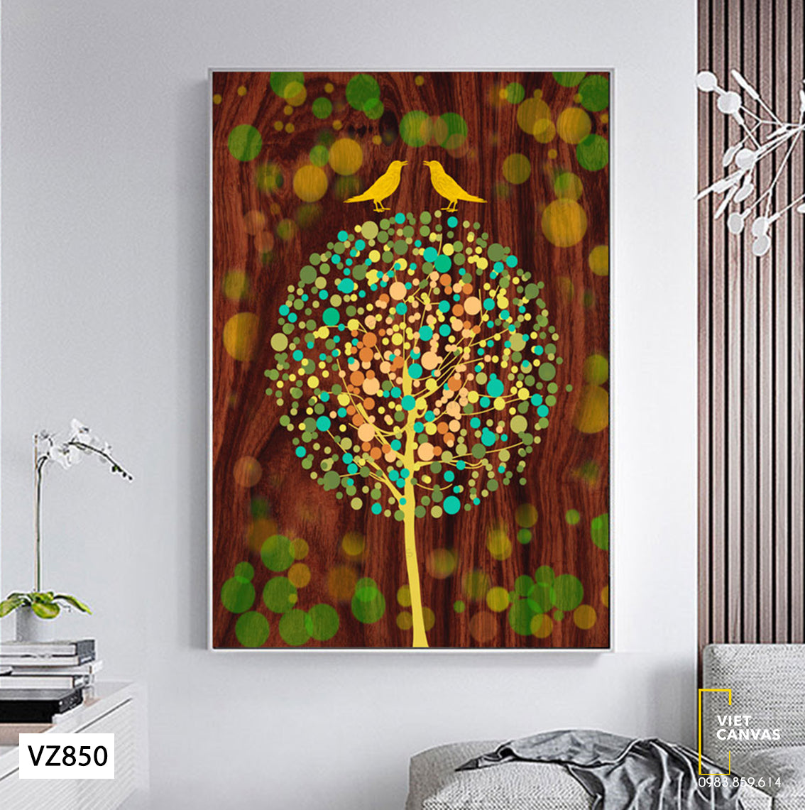 Tranh Đôi Chim Tâm Tình Cùng Nhau - VZ850