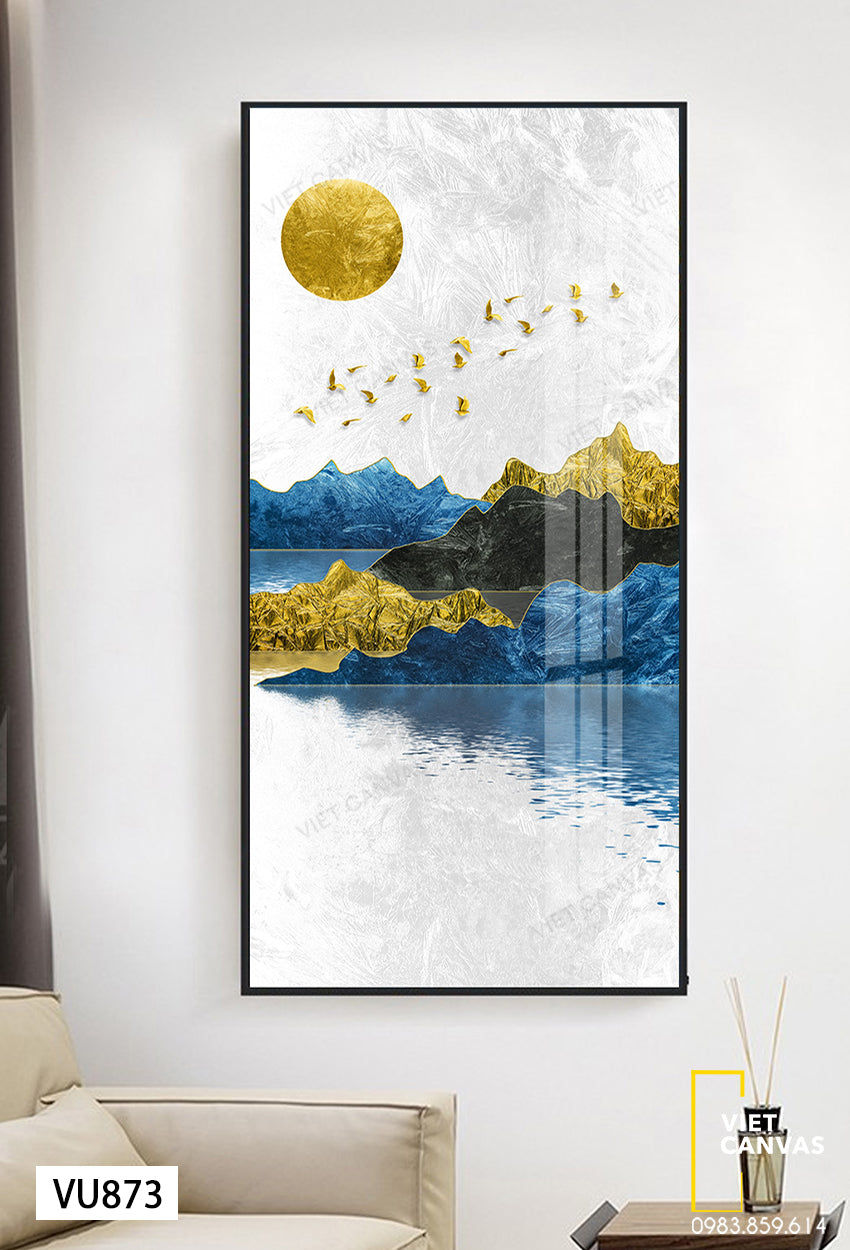 Tranh Đồi Núi Và Dòng Suối - VU873