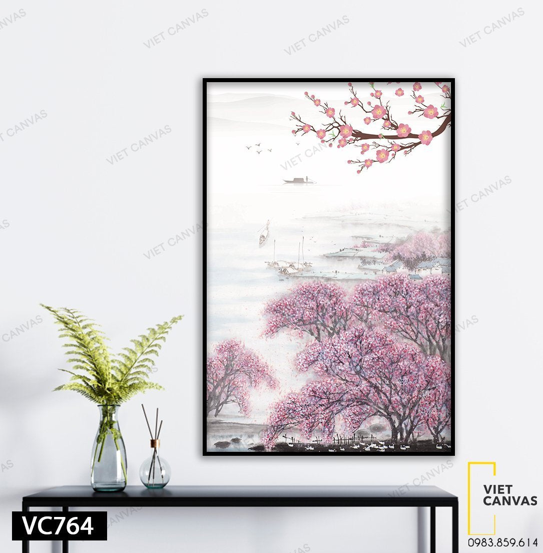 Tranh Hoa Anh Đào Nở Rộ - VC764