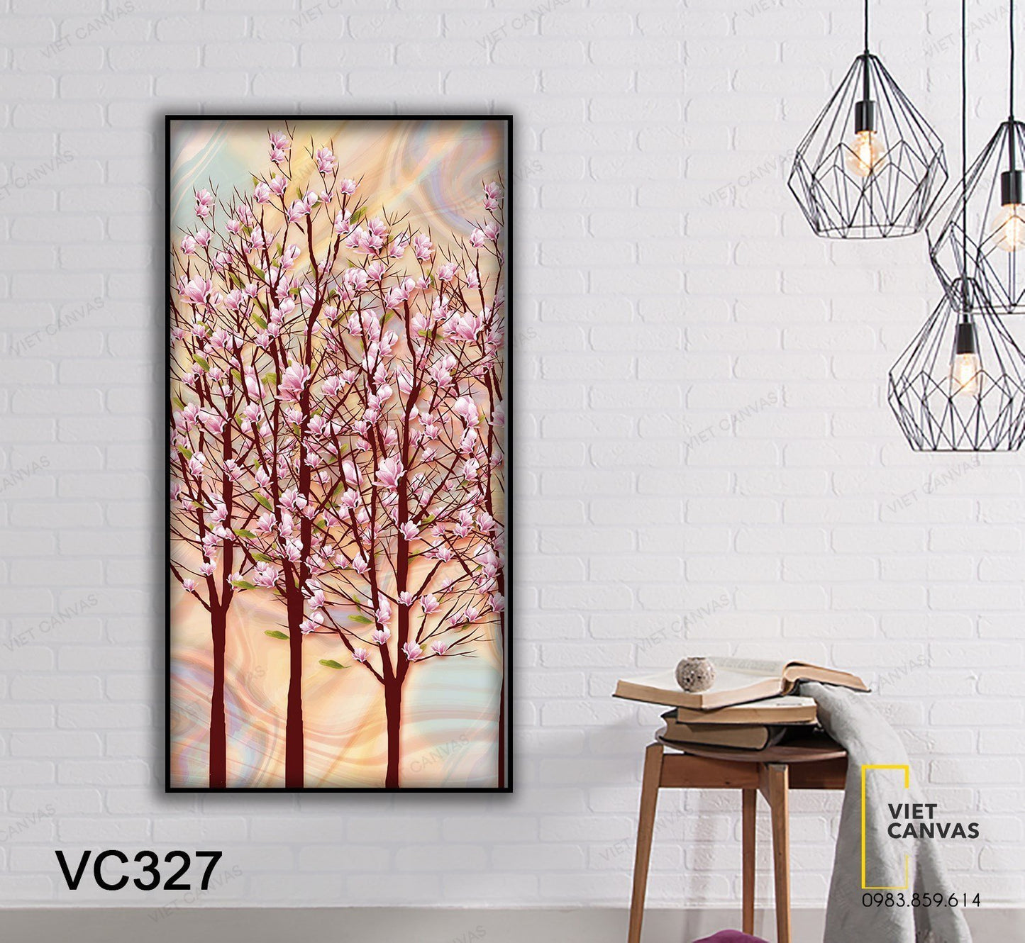 Tranh Hoa Đào Nở - VC327