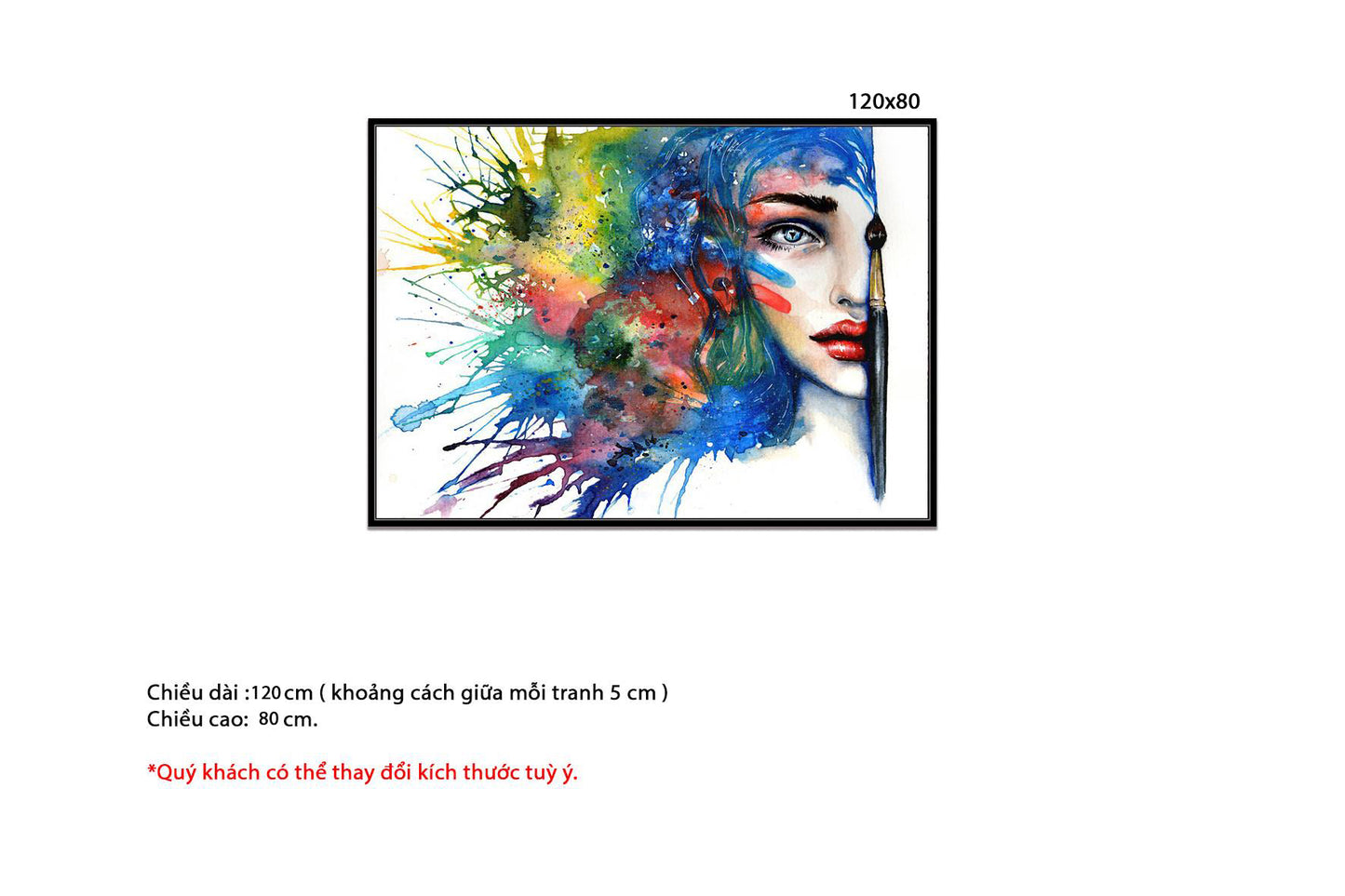 Tranh Cô Gái Cá Tính - HD254