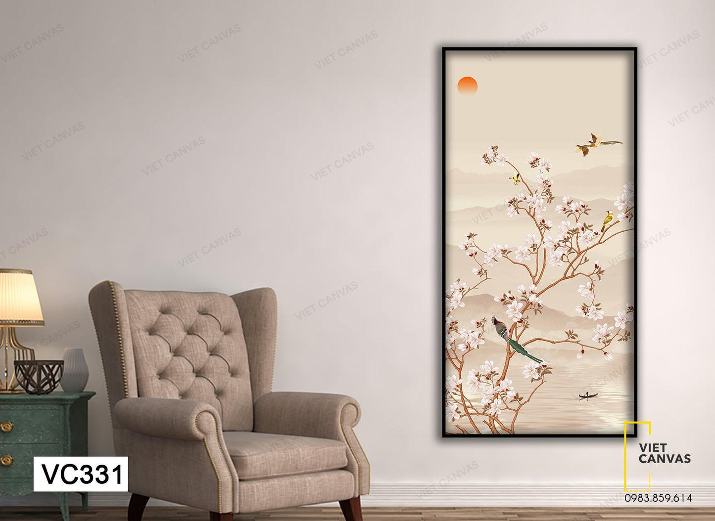 Tranh Yến Oanh Nô Nức Đón Xuân - VC331