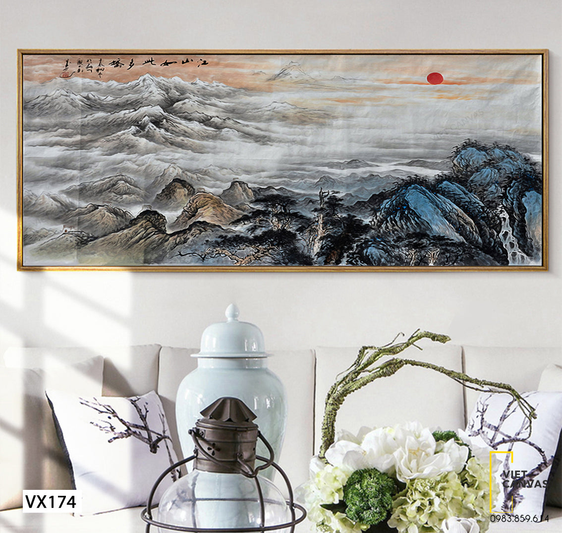 Tranh Sơn Hà Hùng Vĩ - VX174