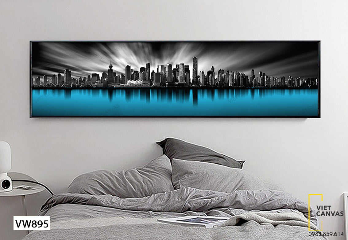 Tranh Thành Phố Và Con Sông - VW895