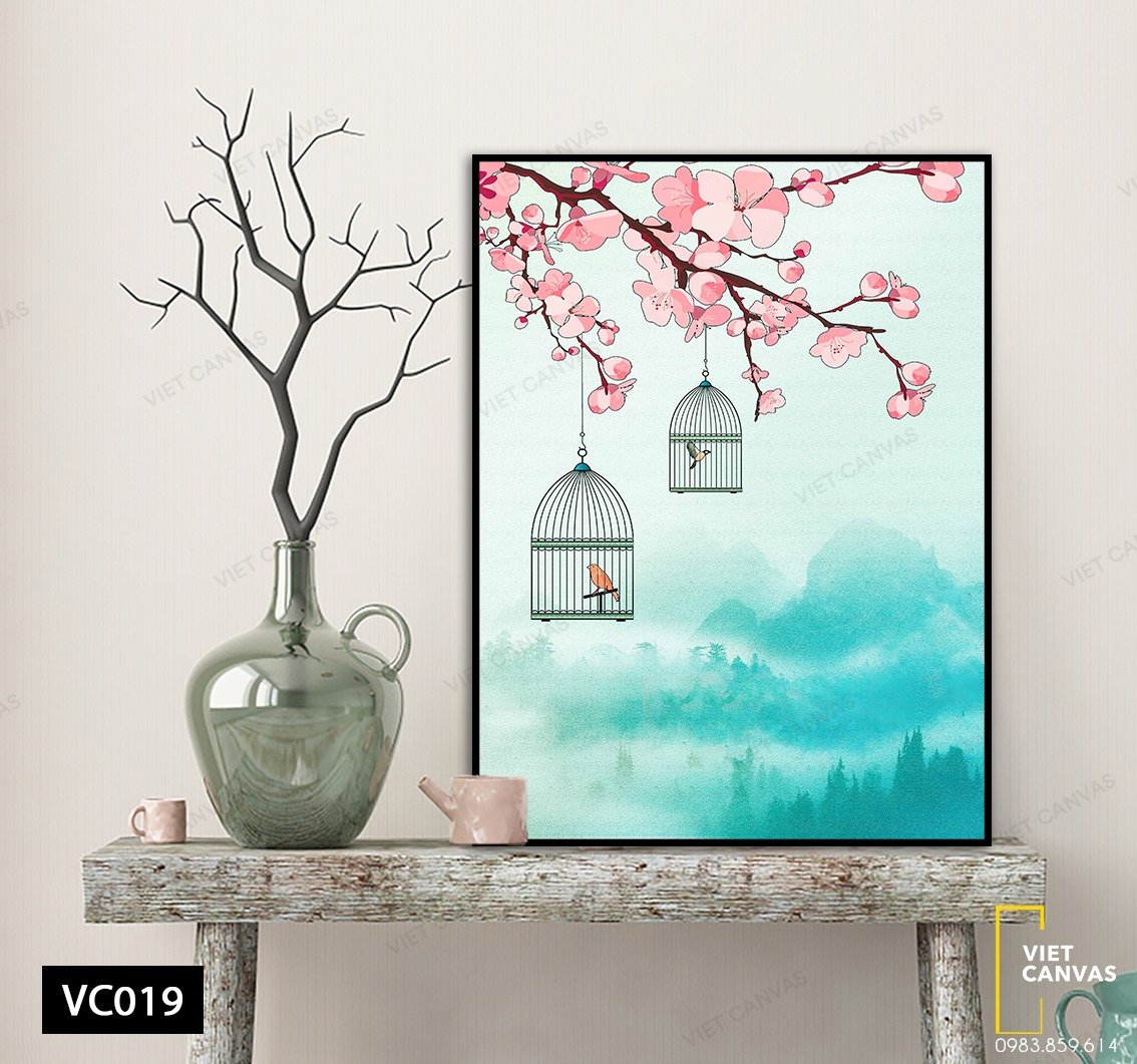 Tranh Một Góc Ban Công Đón Xuân - VC019