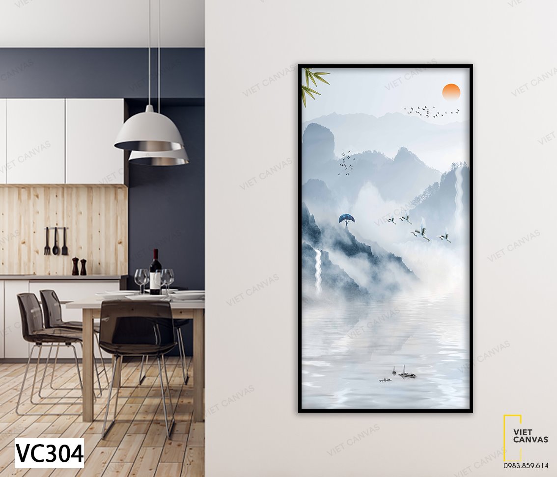 Tranh Đàn Cò Bay Về Tổ - VC304