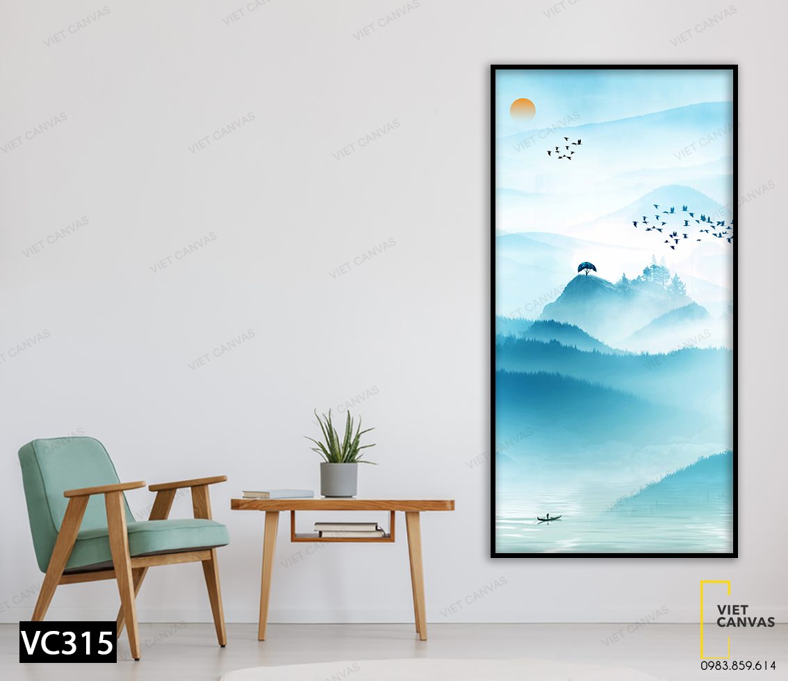 Tranh Đàn Chim Vượt Núi - VC315