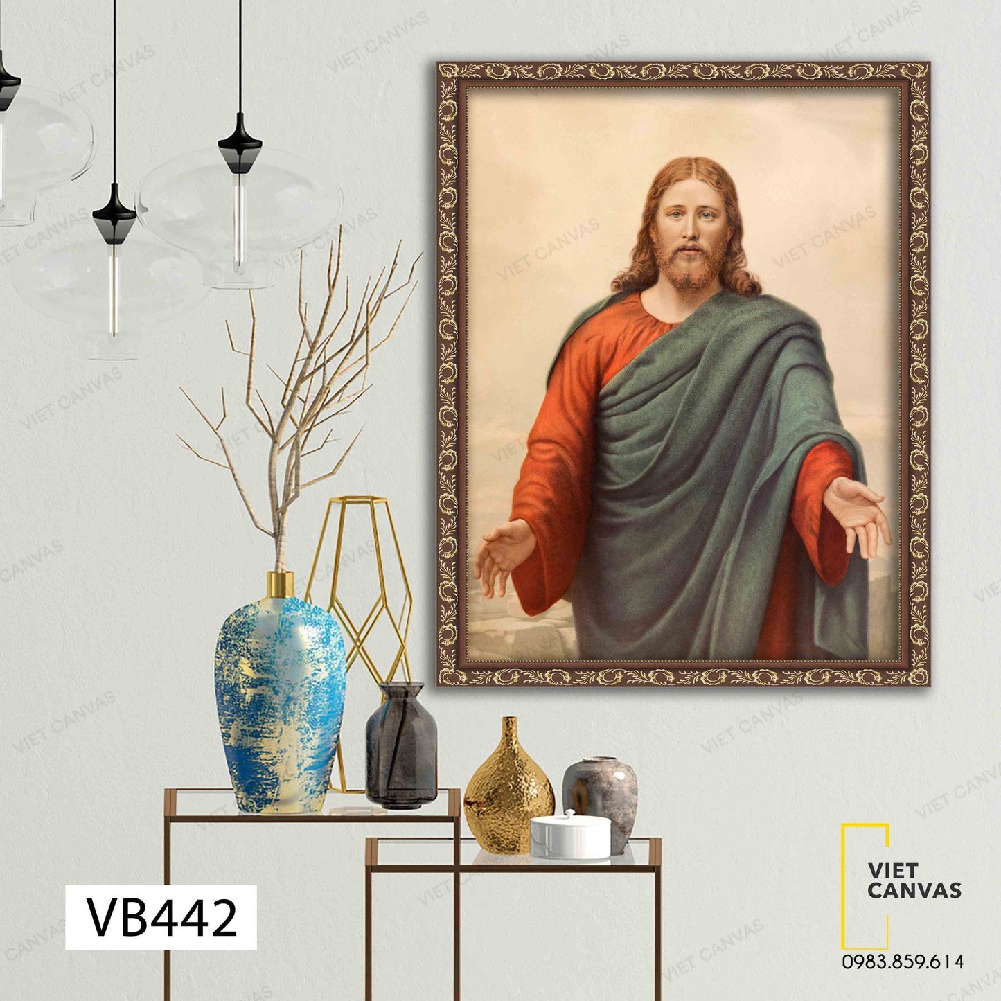 Tranh Ánh Mắt Chúa Nhân Từ - VB442