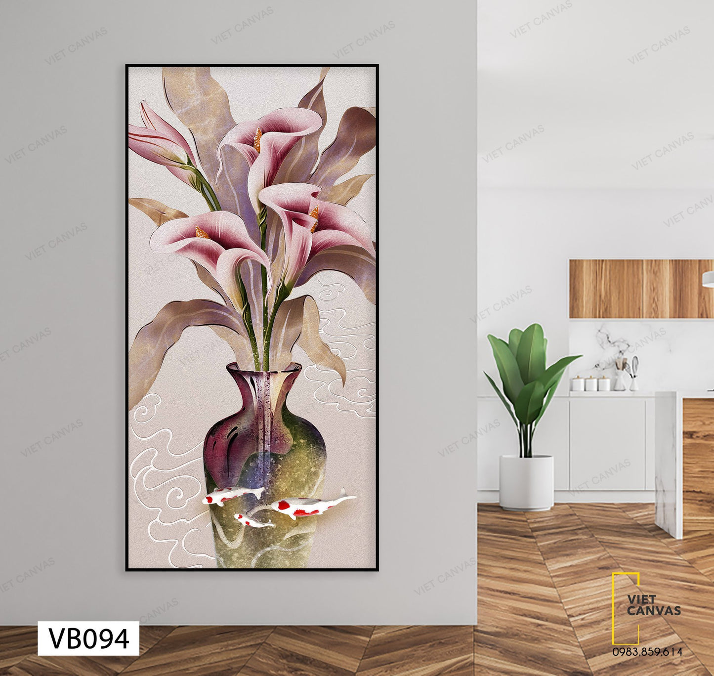 Tranh Bình Hoa Tulip - VB094